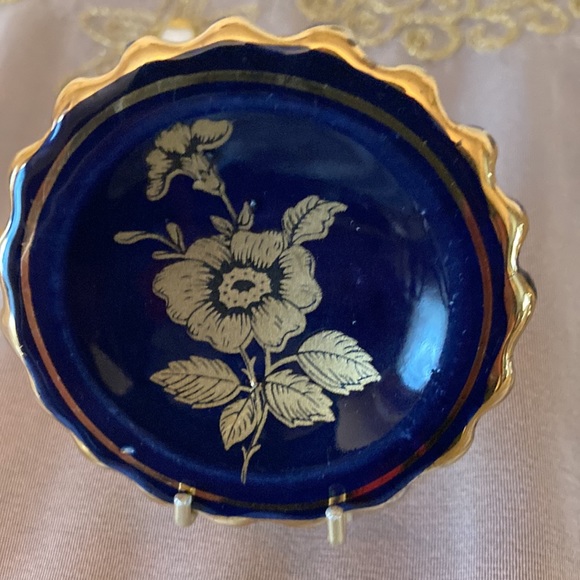 Set of 2 Miniature Small Decorative Plates with Stand. Handmade In Greece - Picture 3 of 7